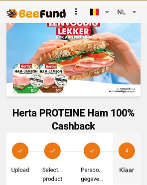 Herta ham 100% terugbetaald