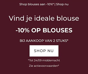 10% op blouses