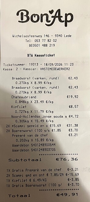 Mooie Promo’s bij bon ap