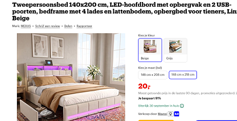 tweepersoonsbed