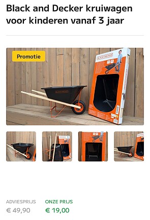 Kinderkruiwagen Black & Decker
