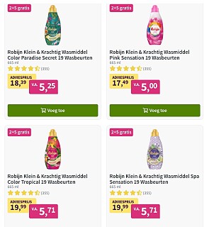 Robijn 2+5 gratis