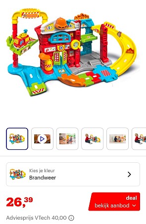 VTech Toet Toet Brandweerkazerne -34%