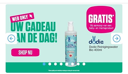 Gratis dodie reinigingswater bio 400ml