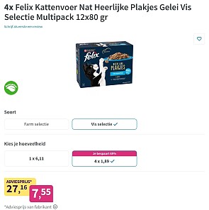 Felix Kattenvoer vanaf €1,81/doos 💥