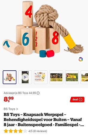 BS Toys Knapsack werpspel -80%