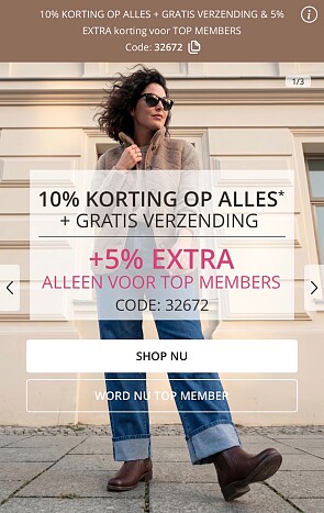 Tot -15% korting bij Ulla Popken