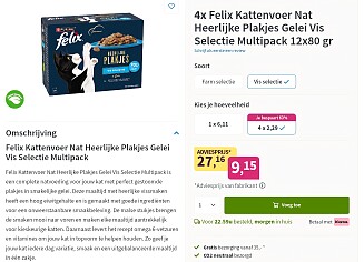 Felix Kattenvoer vanaf €2,29/doos 💥