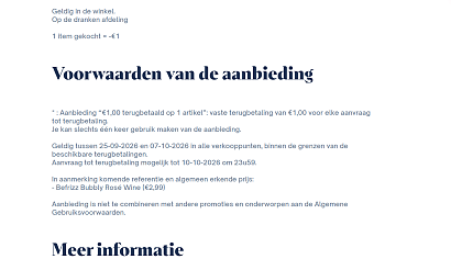 🍷 Befrizz Bubbly Rosé Wine Cashback Via Shopmium - €1 terugbetaald