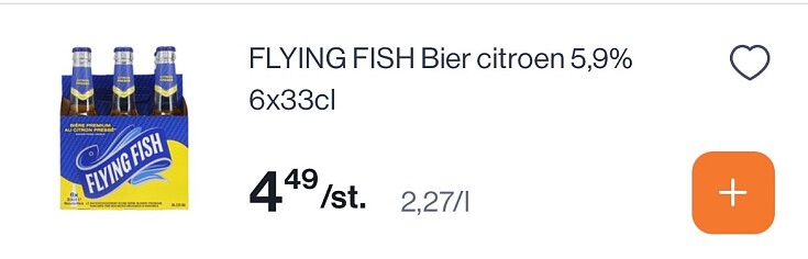 Flying fish bier gratis met coupon