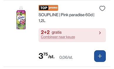 soupline wasverzachters in promo