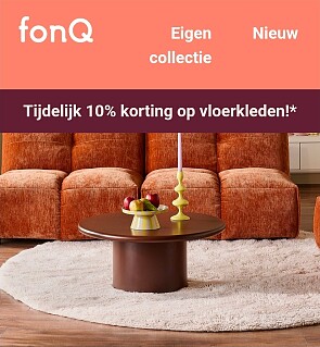 Tijdelijk 10% korting op vloerkleden / tapijten