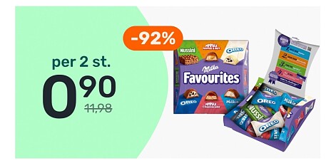 Milka favourites -92% bij Foodello!