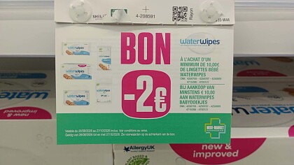 -€2,00 op Water Wipes bij aankoop vanaf €10,00 bij Medi-Market