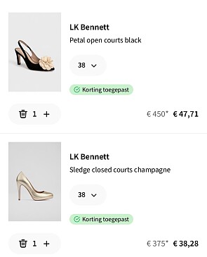 1 + 1 LK Bennett