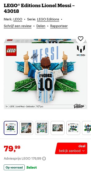 LEGO® Editions Lionel Messi – 43018
