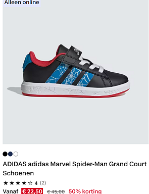 Adidas Spiderman koopjes bij Decathlon 🕸️ -50%
