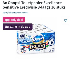 Ooops! Toiletpapier 48 rollen