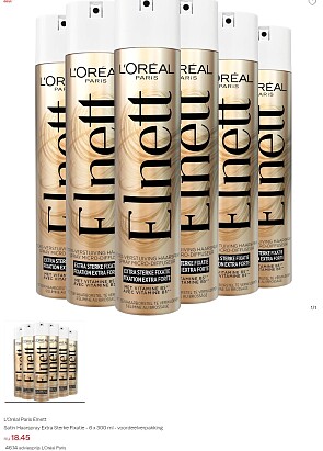 L'oreal haarspray 6 flessen voor 18,45€!🤩