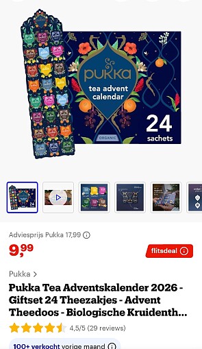 FLITSDEAL BOL: Pukka Thea Adventkalender