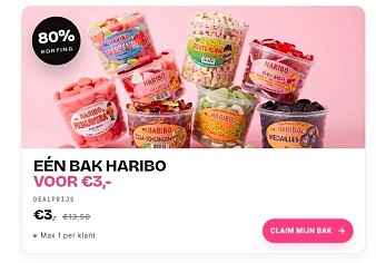 Haribo snoepbak voor maar €3 😱