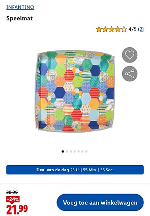 Dagdeal: Infantino speelmat