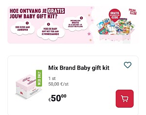 Gratis baby verrassingsbox op Delhaize.be