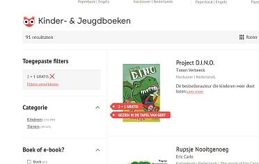 📚 2+1 gratis op meer dan 80 kinder en jeugdboeken 🦖