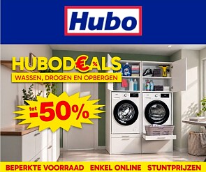 Tot -50% op alles voor je wasruimte