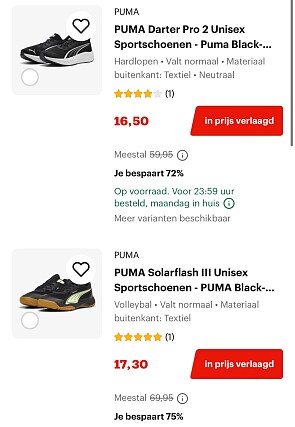 Puma sport & voetbalschoenen