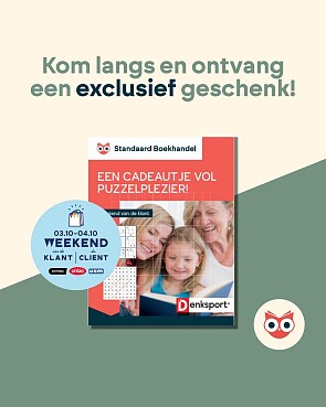 gratis puzzelboekje bij standaard boekhandel voor weekend van de klant