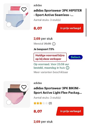 Adidas underwear