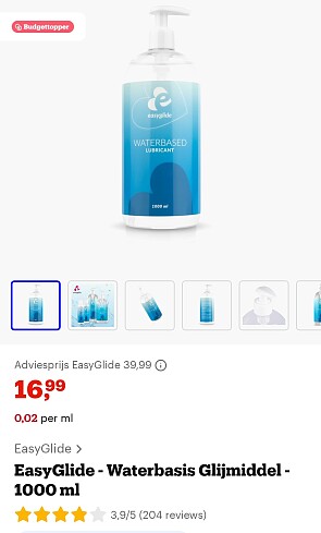 Easyglide 1000ml glijmiddel