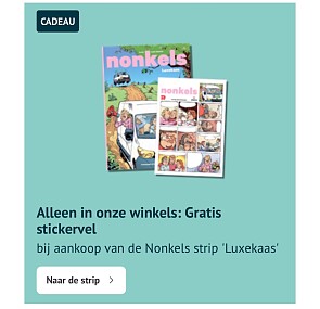 Stickervel bij Strip Nonkels