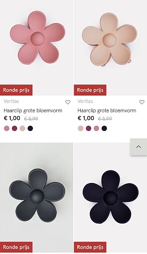 Haarspelden 1 euro