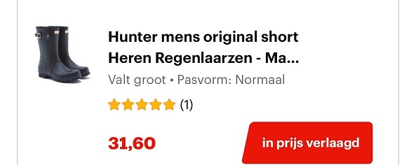 Hunter regenlaarzen