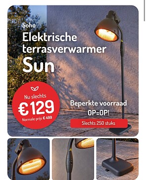 Soho Elektrische terrasverwarmer Sun