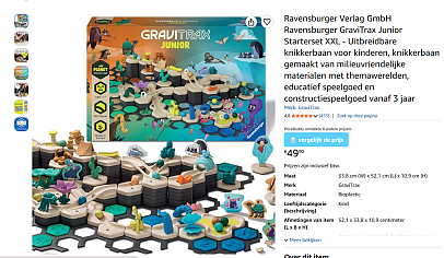 🔥 Ravensburger GraviTrax Junior Starterset XXL voor €49,90 🎢
