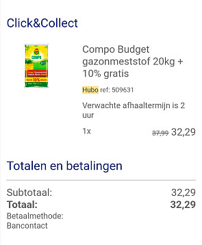 Compo gazonmeststof met 2kg extra + 15% korting