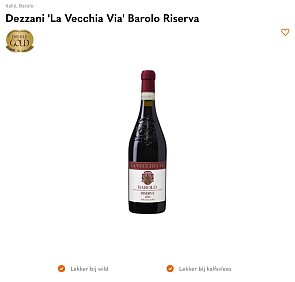 Dezzani 'La Vecchia Via' Barolo Riserva