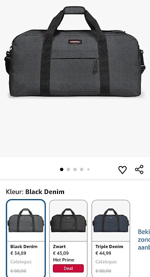 Prime deal: Eastpak 96L terminal + tas