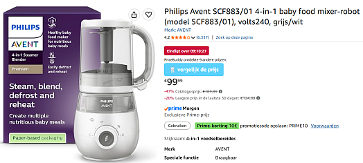 Philips Avent 4-in-1 steamer blender
