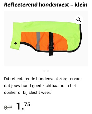 Reflecterend hondenjasje