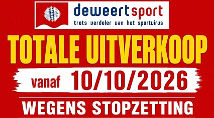 Totale uitverkoop sportwinkel Oostende