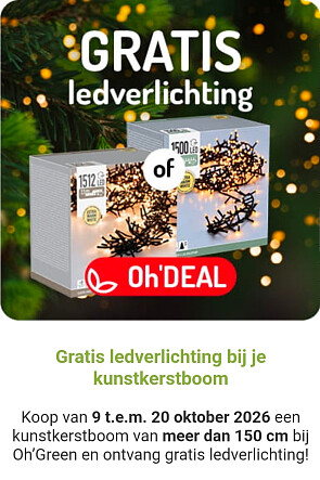 Gratis ledverlichting bij je kunstkerstboom