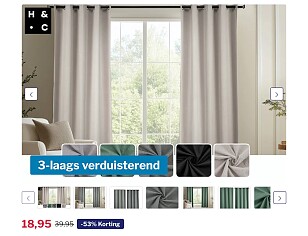 Luxe geweven verduisterende gordijnen met haakjes of ringen