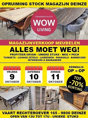 Magazijnverkoop Deinze
