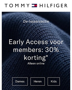Tot -30% bij Tommy Hilfiger