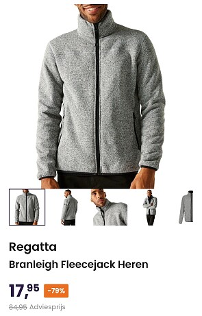 Regatta fleece jas heren 17,95€ ipv 84,95€