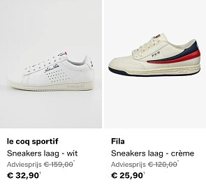 Tot 79% korting op sneakers